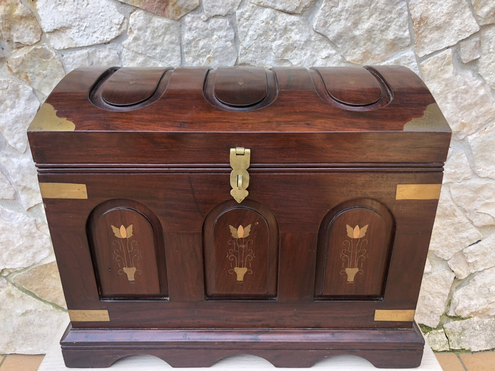 Baule Scrigno Vintage In Legno