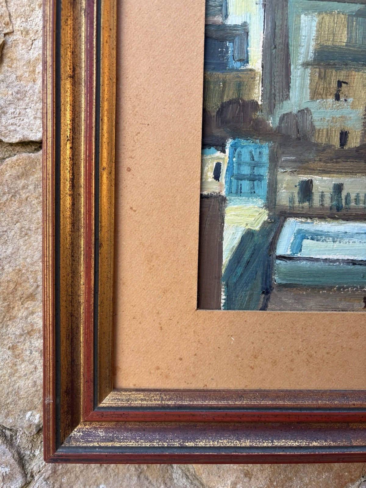 Quadro -Case- Mario Sangiovanni dipinto a olio