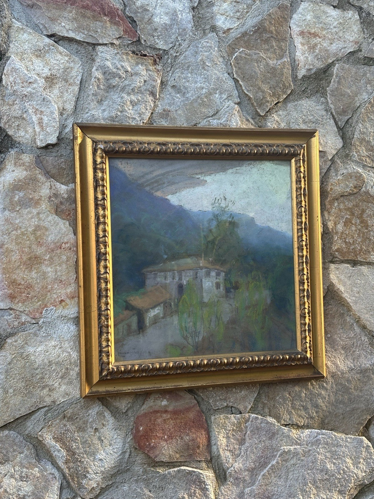 Quadro -Paesaggio- Raffaele Limauro realizzato a pastello