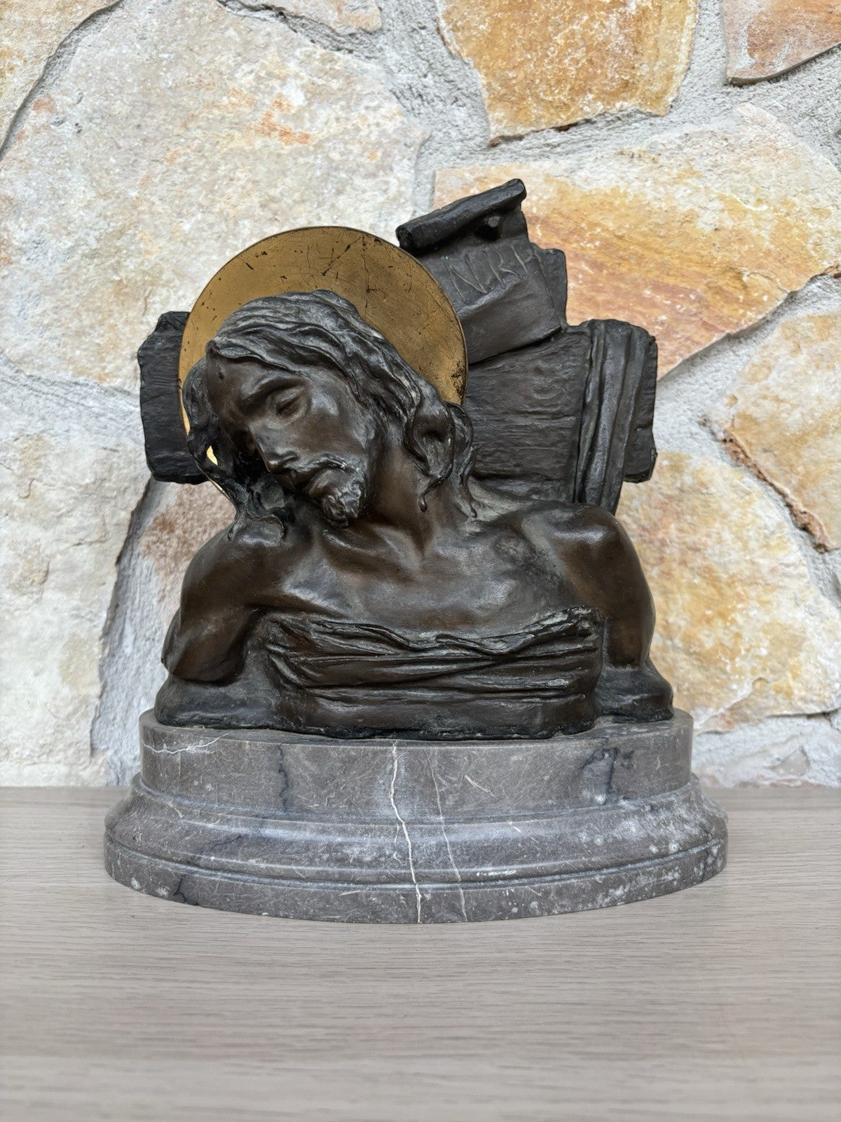 Antica Scultura In Bronzo Guido Cacciapuoti Datata 1923
