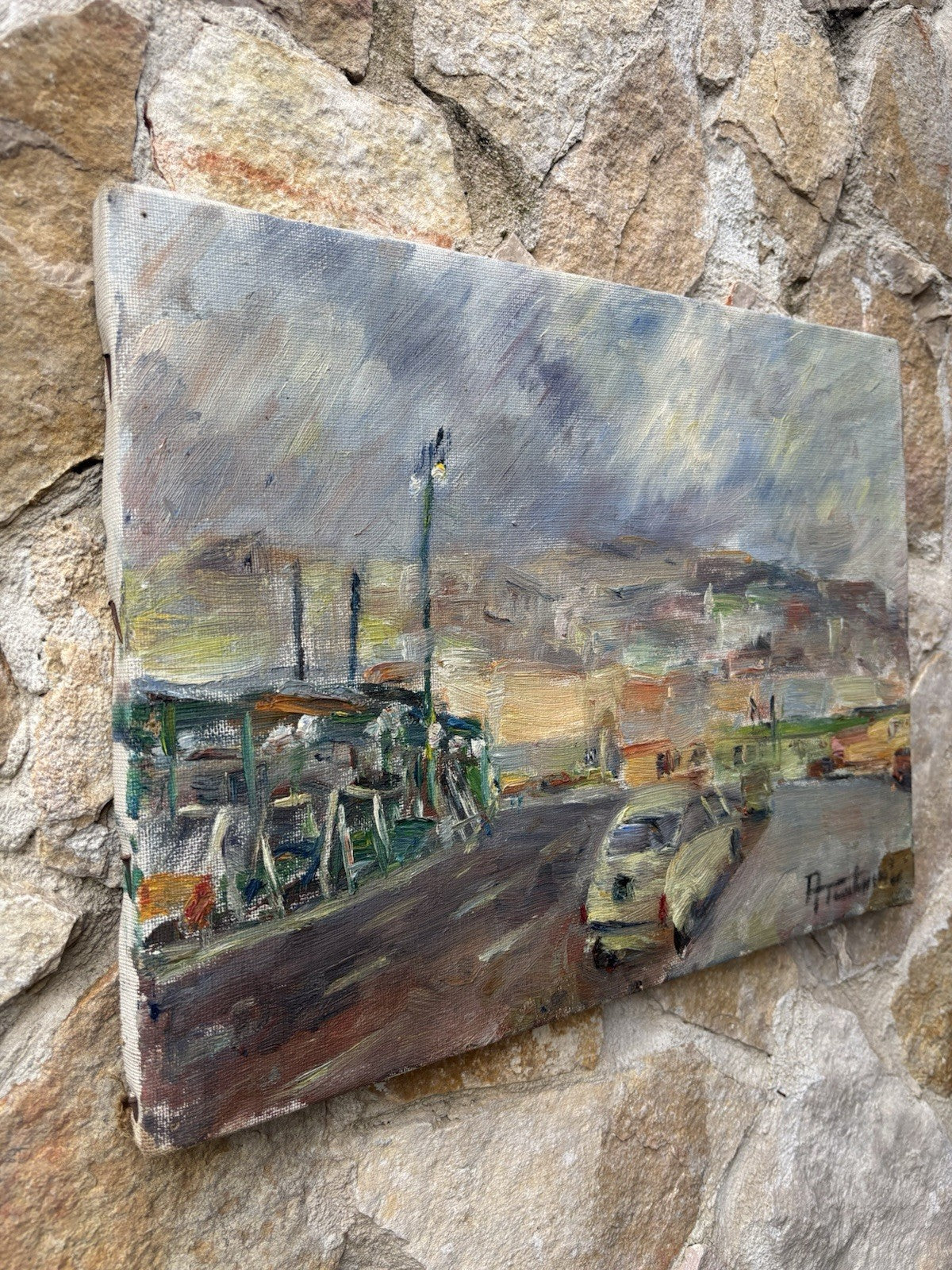 Quadro -Paesaggio- Amerigo Tamburrini dipinto a olio su tela