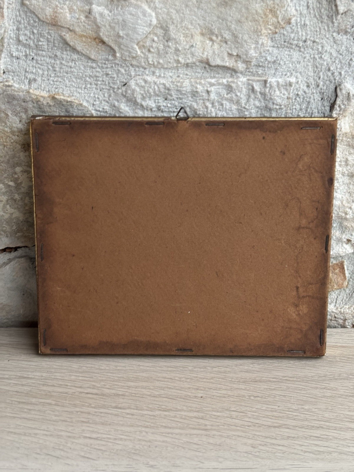 Quadro miniatura -Capre Al Pascolo- realizzato ad acquerello su carta