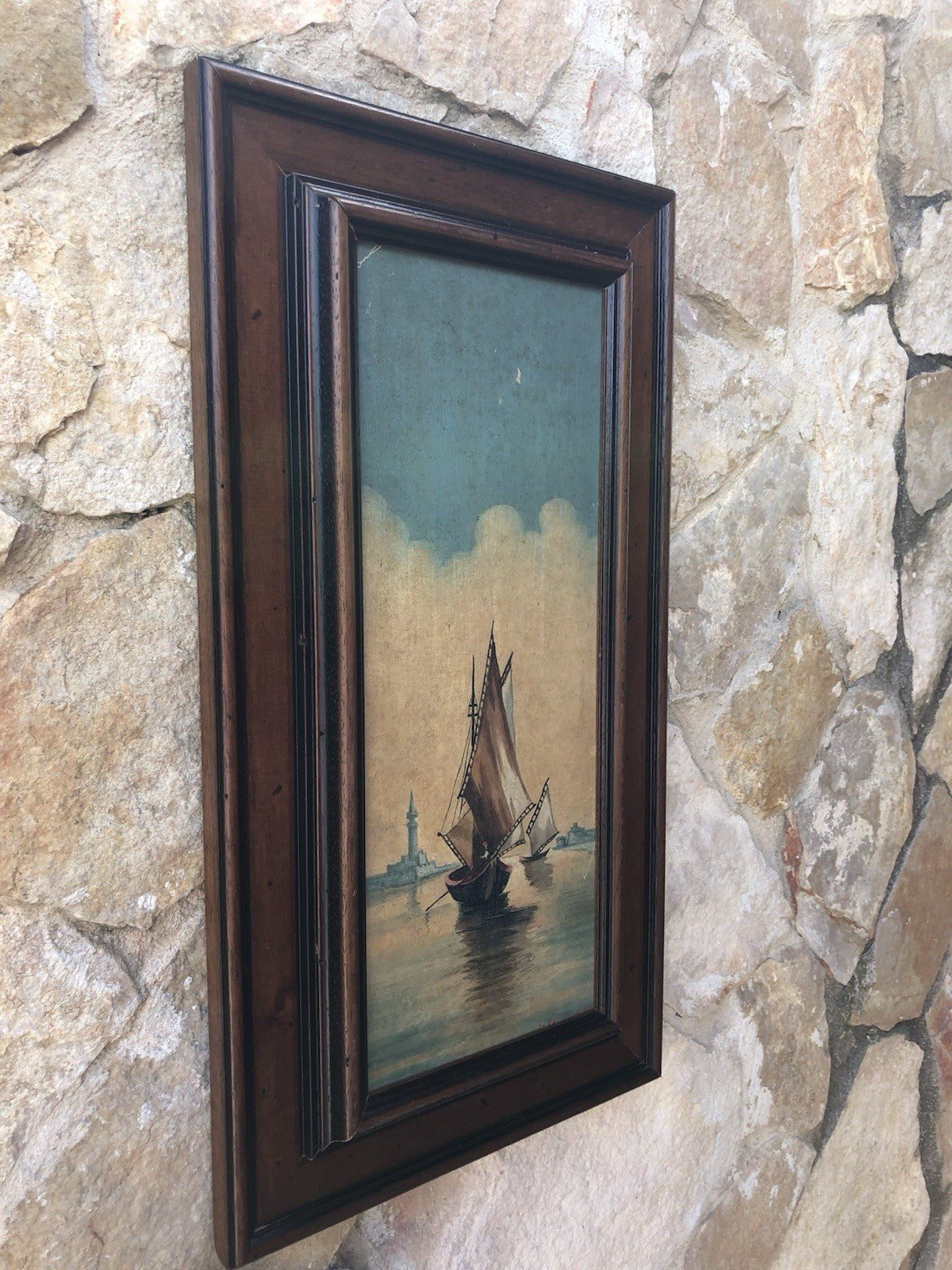 Quadro antico -Marina Di Venezia- dipinto a olio