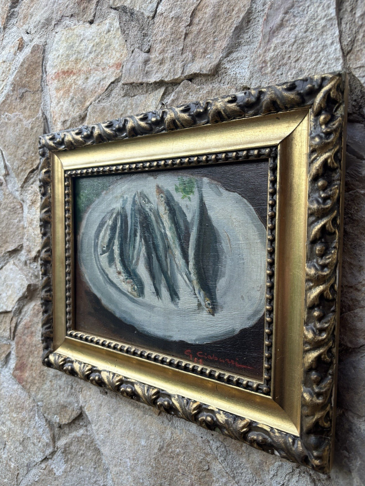 Quadro -Natura Morta- dipinto a olio su tavoletta
