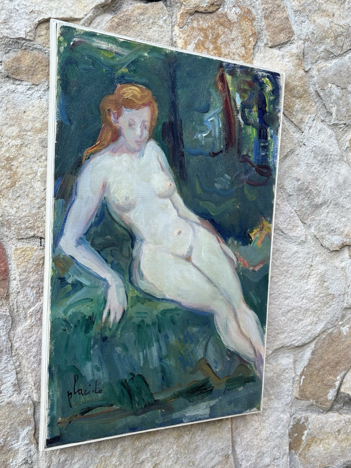 Quadro -Nudo Artistico- Errico Placido dipinto a olio su tela