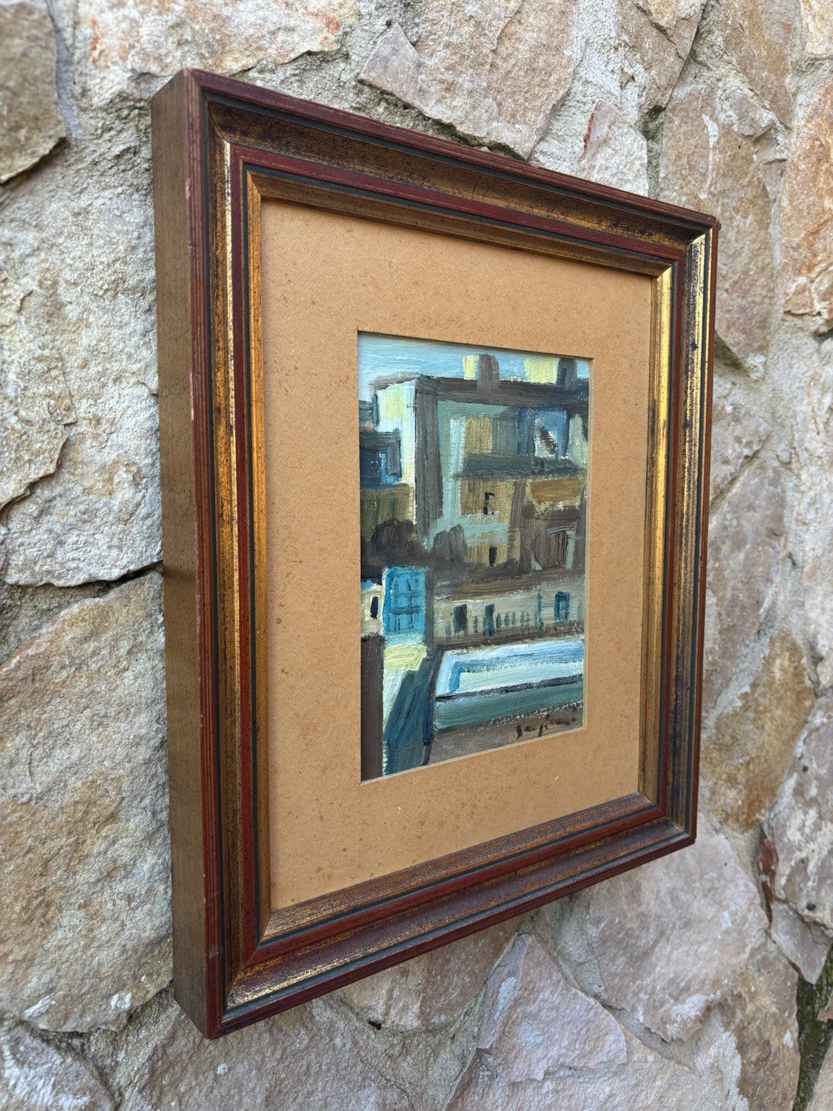 Quadro -Case- Mario Sangiovanni dipinto a olio