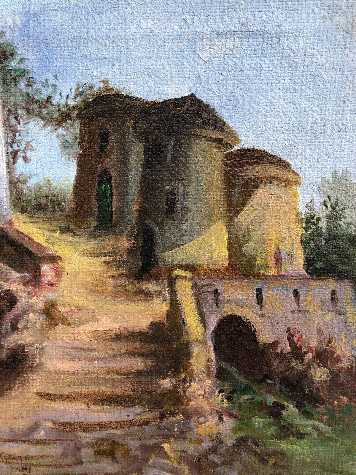 Quadro vintage -Paesaggio- dipinto a olio su tela
