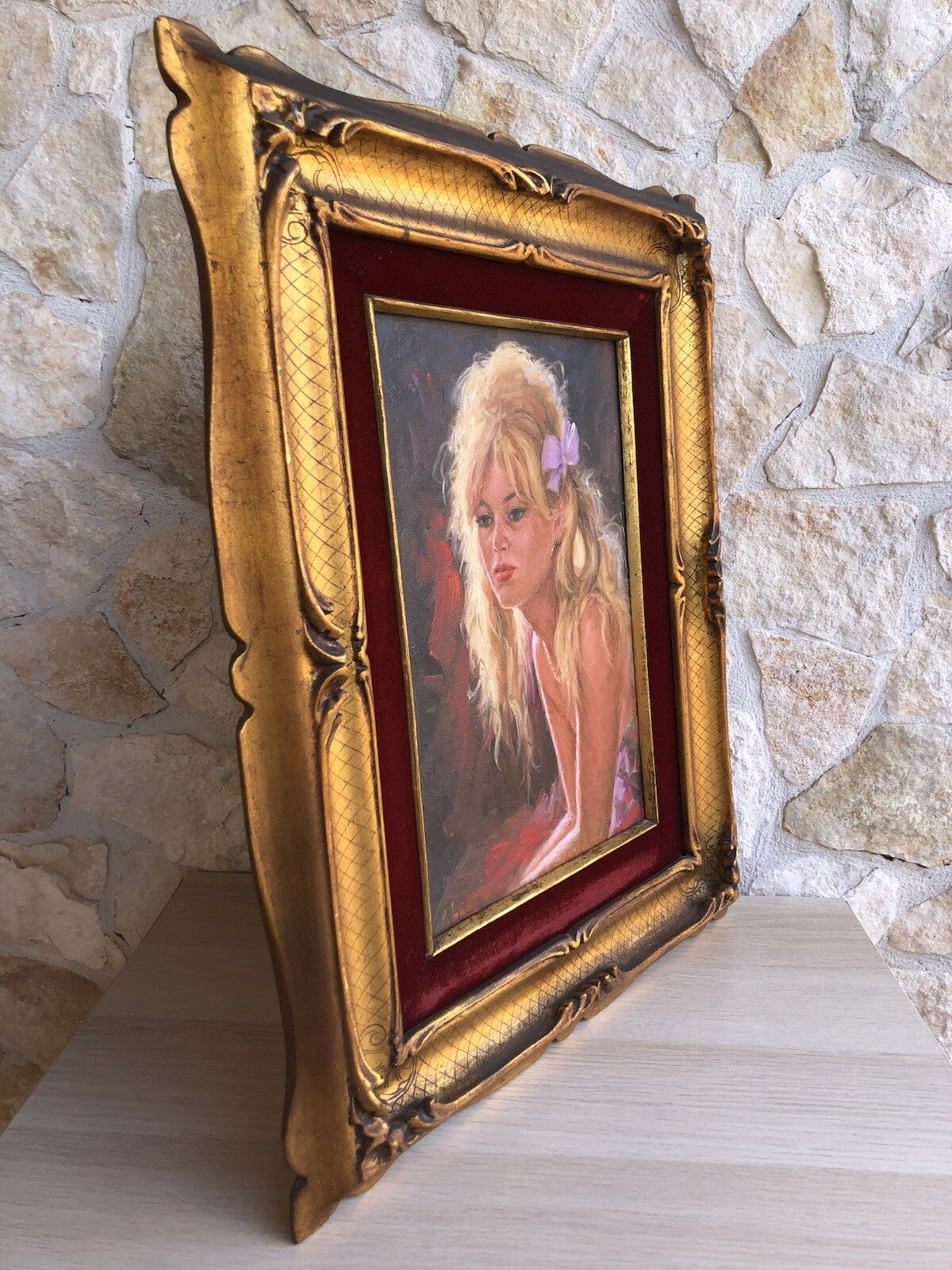 Quadro -Figura Di Donna- dipinto a olio su tela