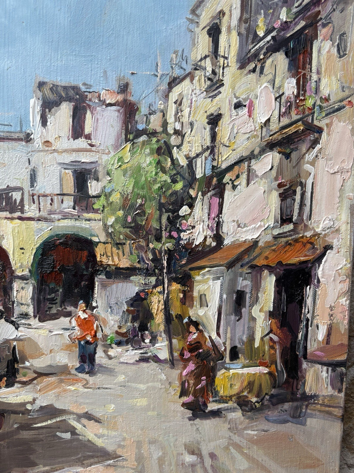 Quadro -Interno Palazzo- Nicola Canzanella dipinto a olio su tela