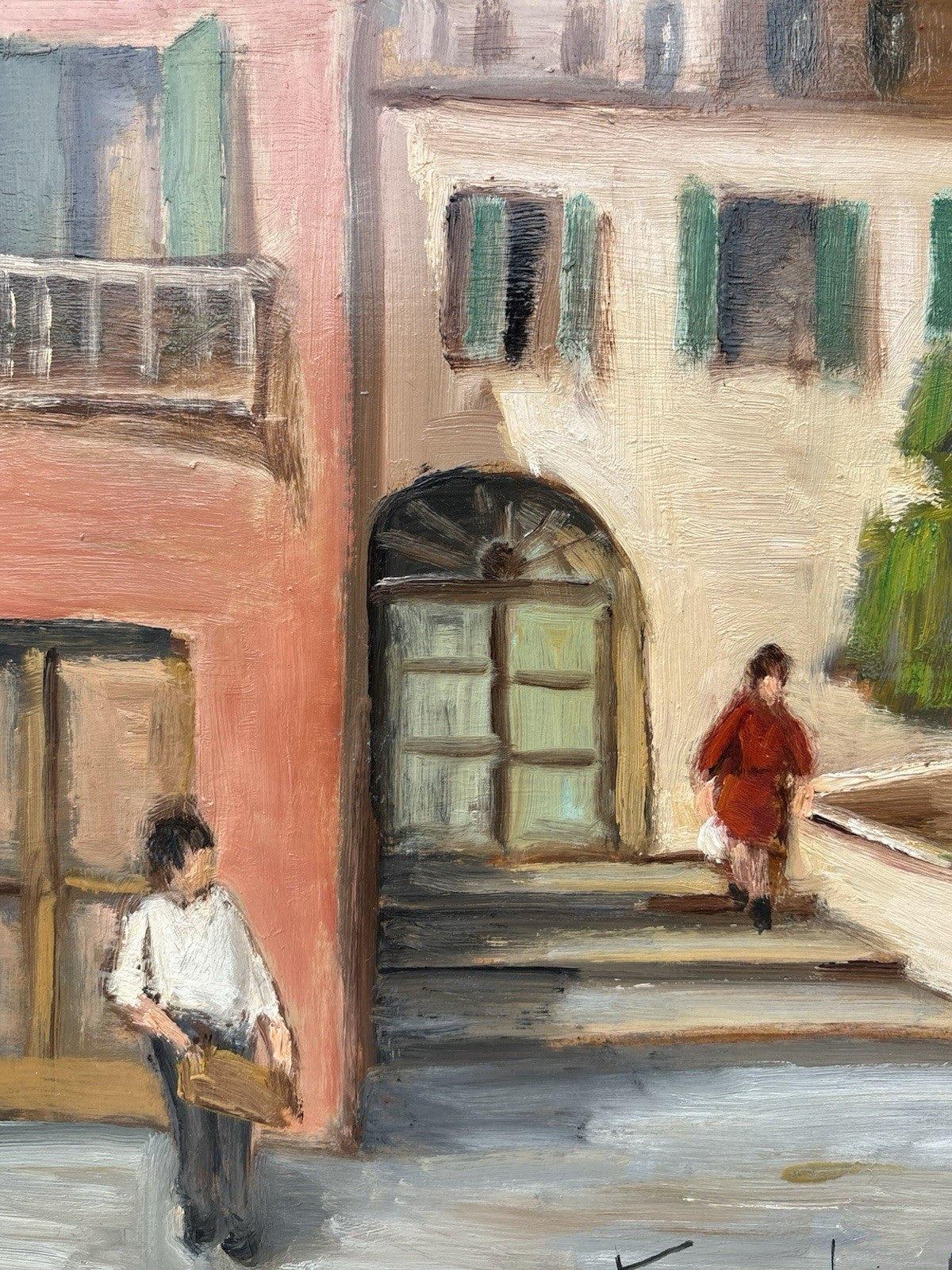 Quadro -Un Angolo Di Pozzuoli- Francesco Nicolardi- dipinto a olio