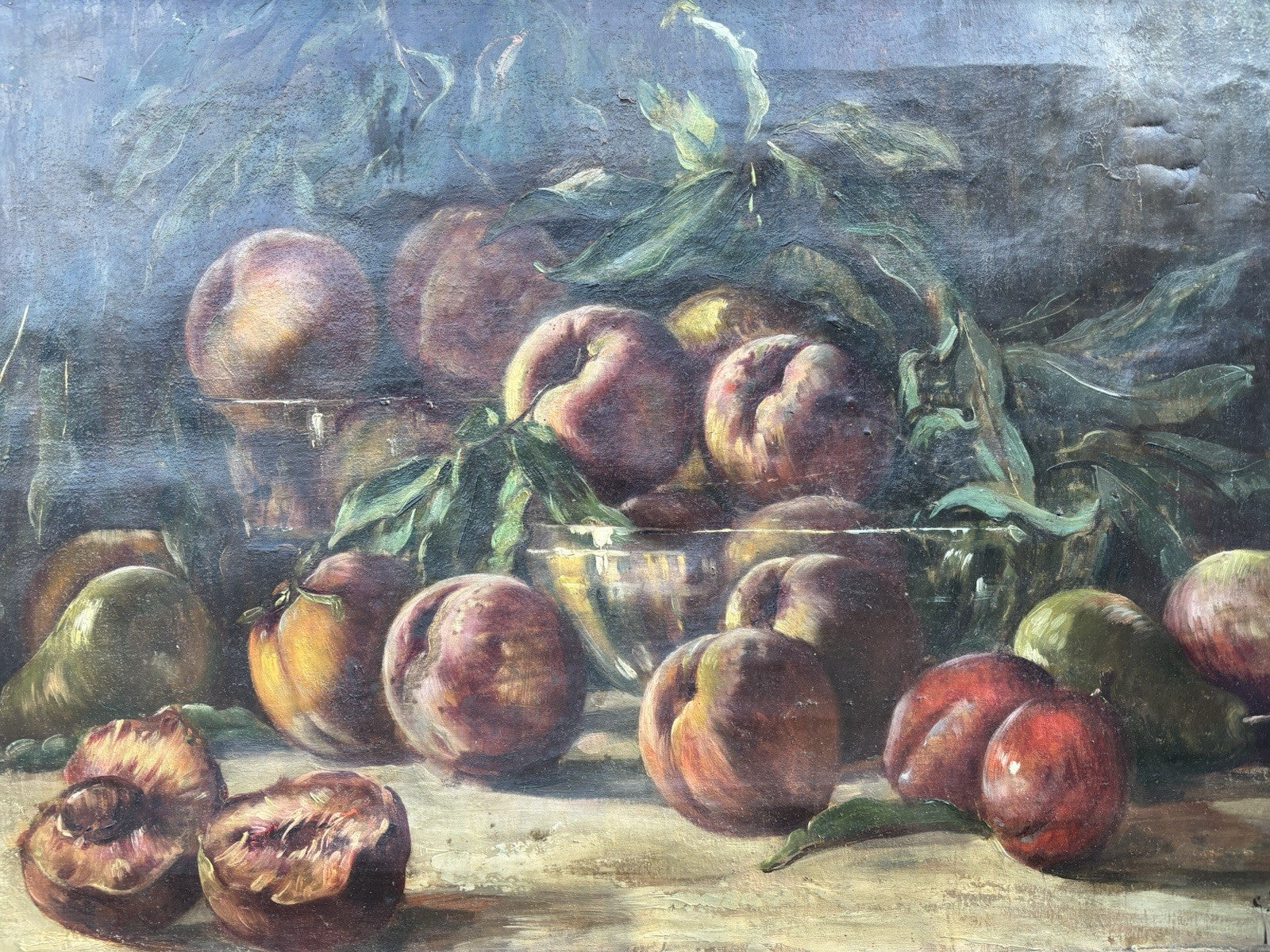 Quadro antico -Natura Morta- Giuseppe Uva dipinto a olio su tela