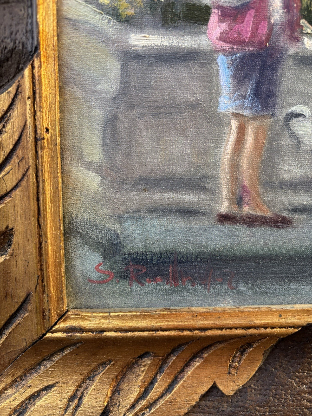 Quadro -Fontana- Salvatore Rodriquez dipinto a olio su tela