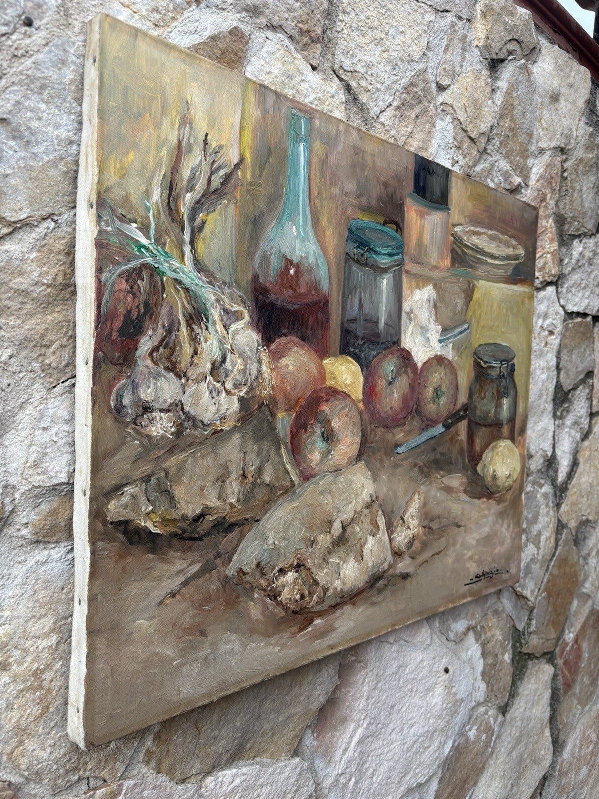 Quadro -Natura Morta- dipinto a olio su tela