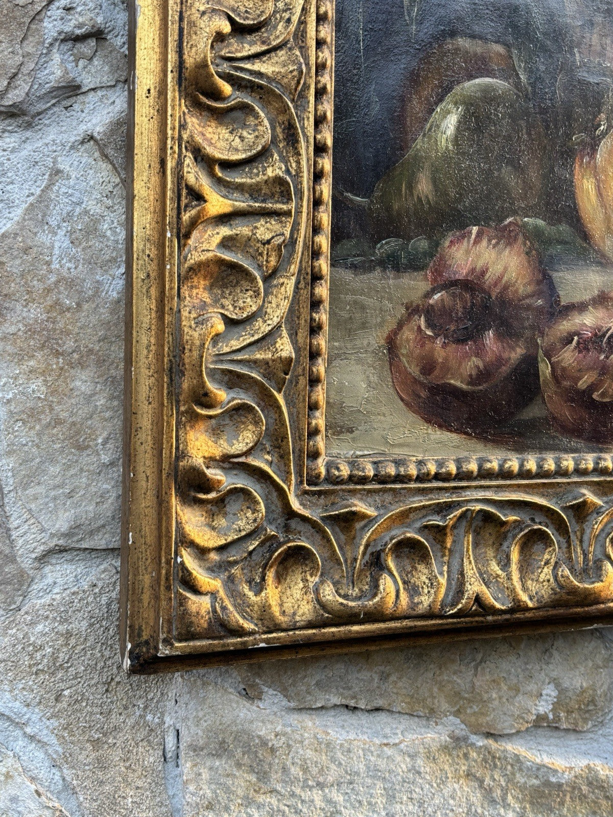 Quadro antico -Natura Morta- Giuseppe Uva dipinto a olio su tela