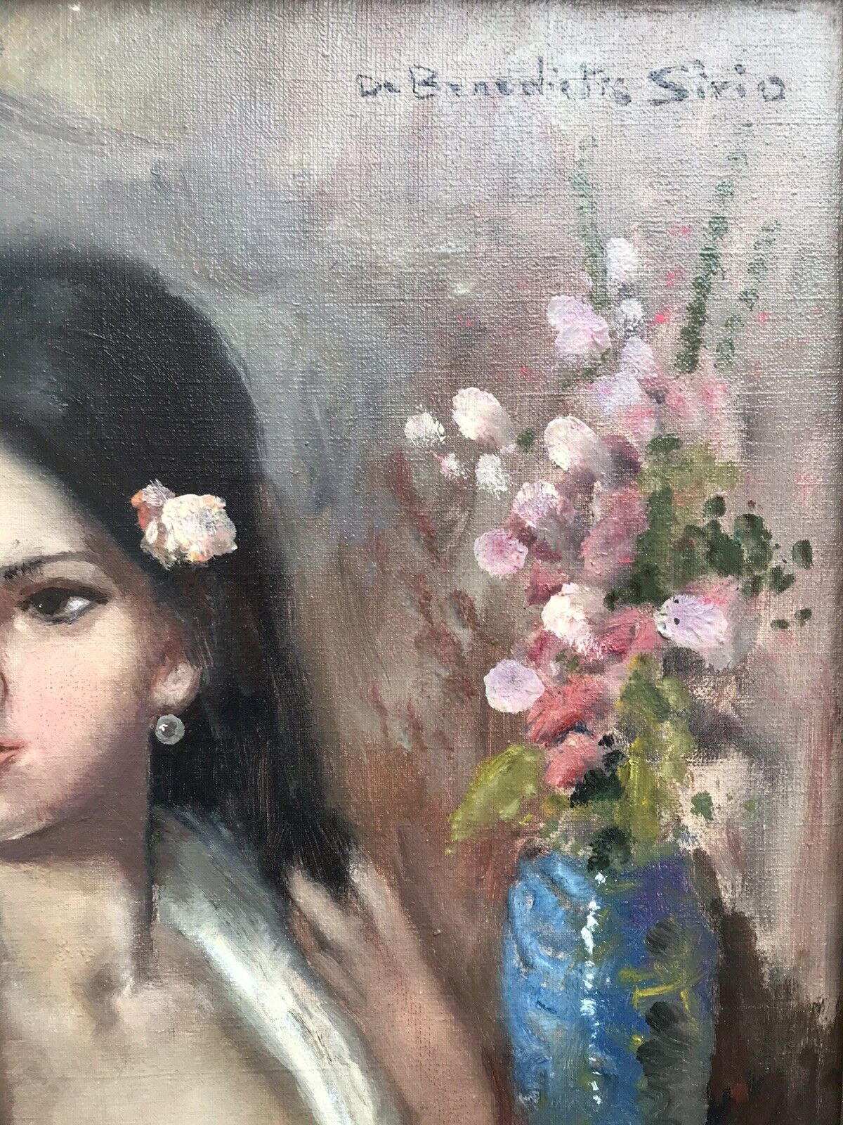 QUADRO VINTAGE -NUDO-DIPINTO A OLIO SU TELA