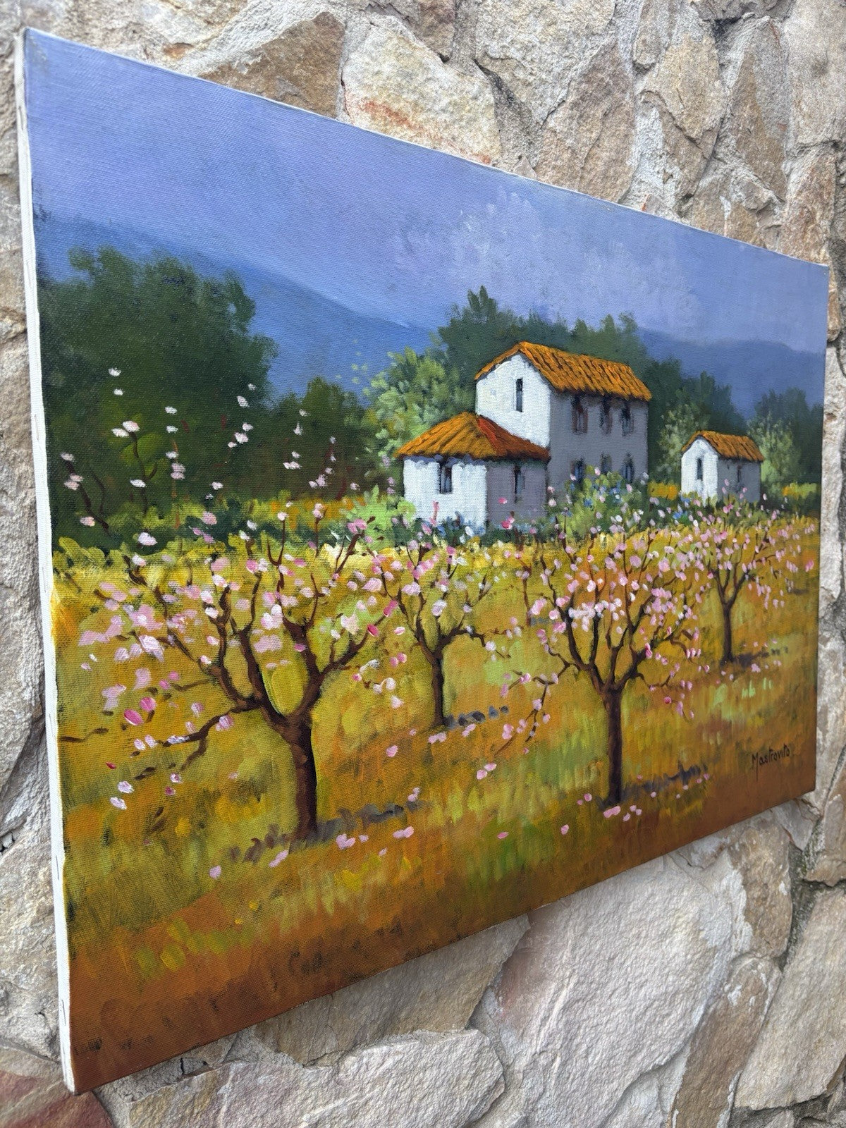 Quadro -Paesaggio- Adolfo Mastrovito dipinto a olio su tela