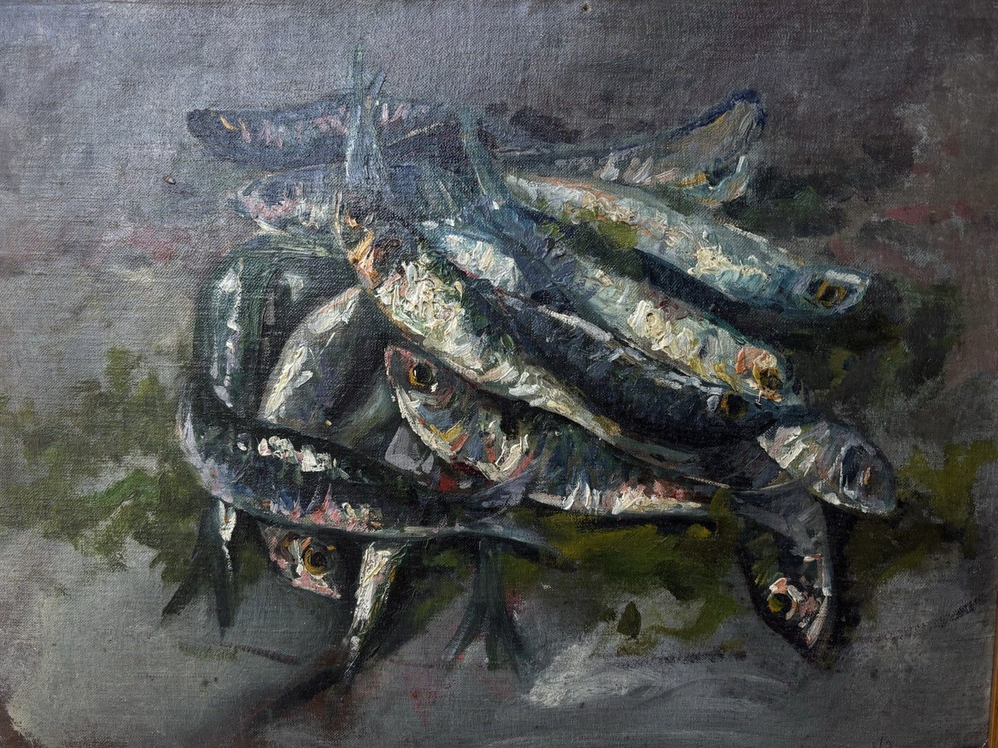 Quadro -Alici- Vincenzo Colucci ? dipinto a olio