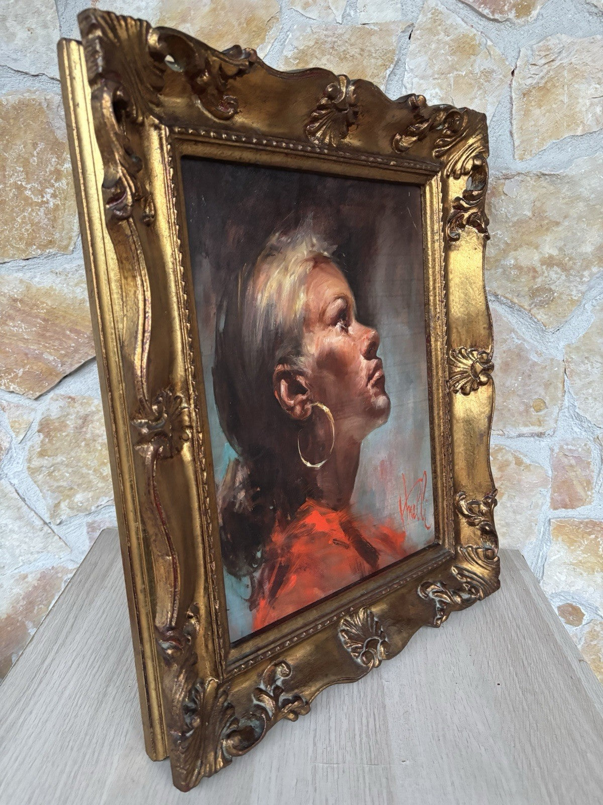 Quadro -Figura Di Donna- Luigi Anelli- dipinto a olio