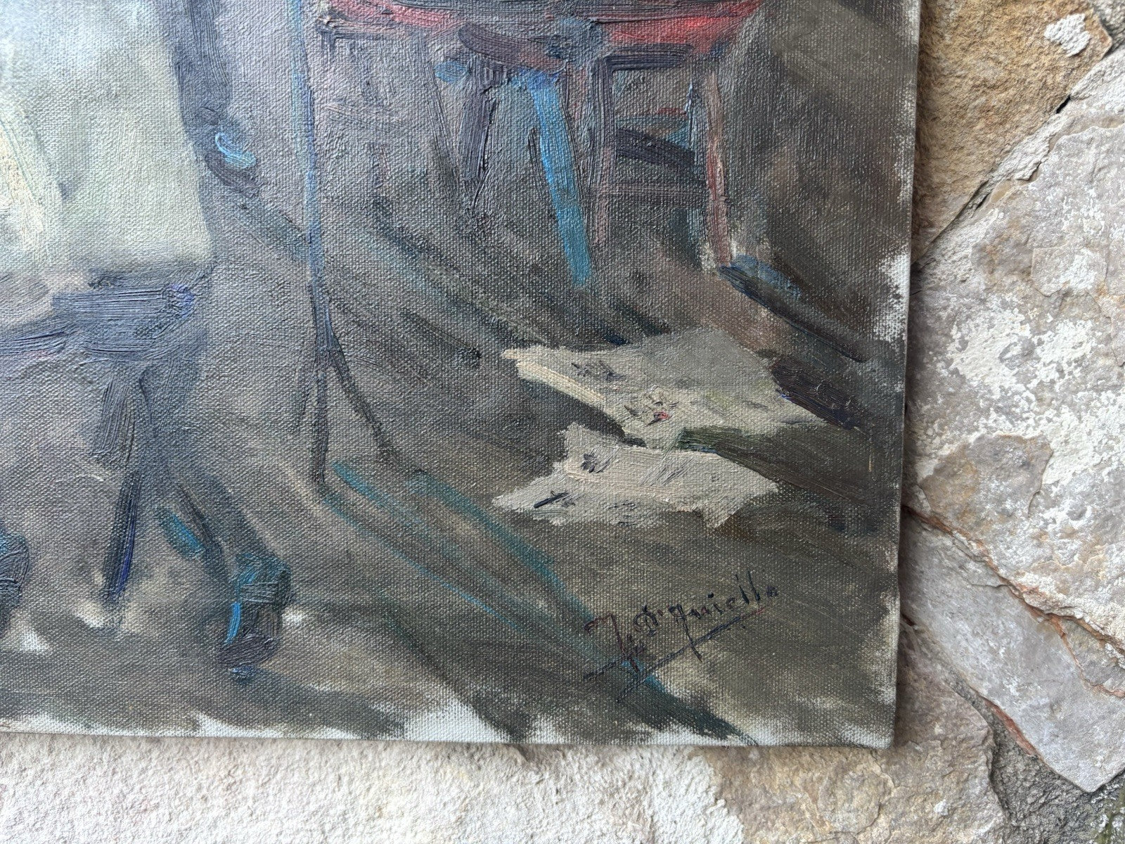 Quadro -Musicisti- Michele D’Aniello dipinto a olio su tela