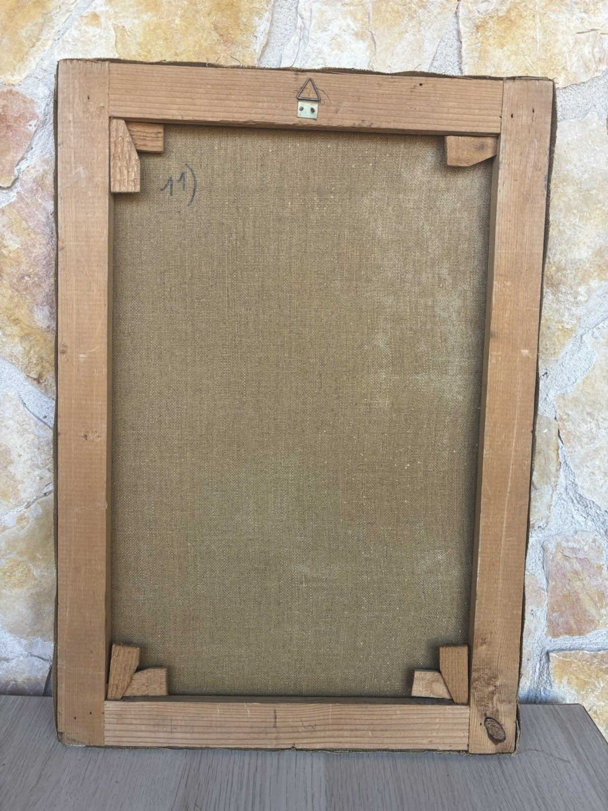 Quadro -Paesaggio Con Figura- Augusto Orange De Rose dipinto a olio su tela