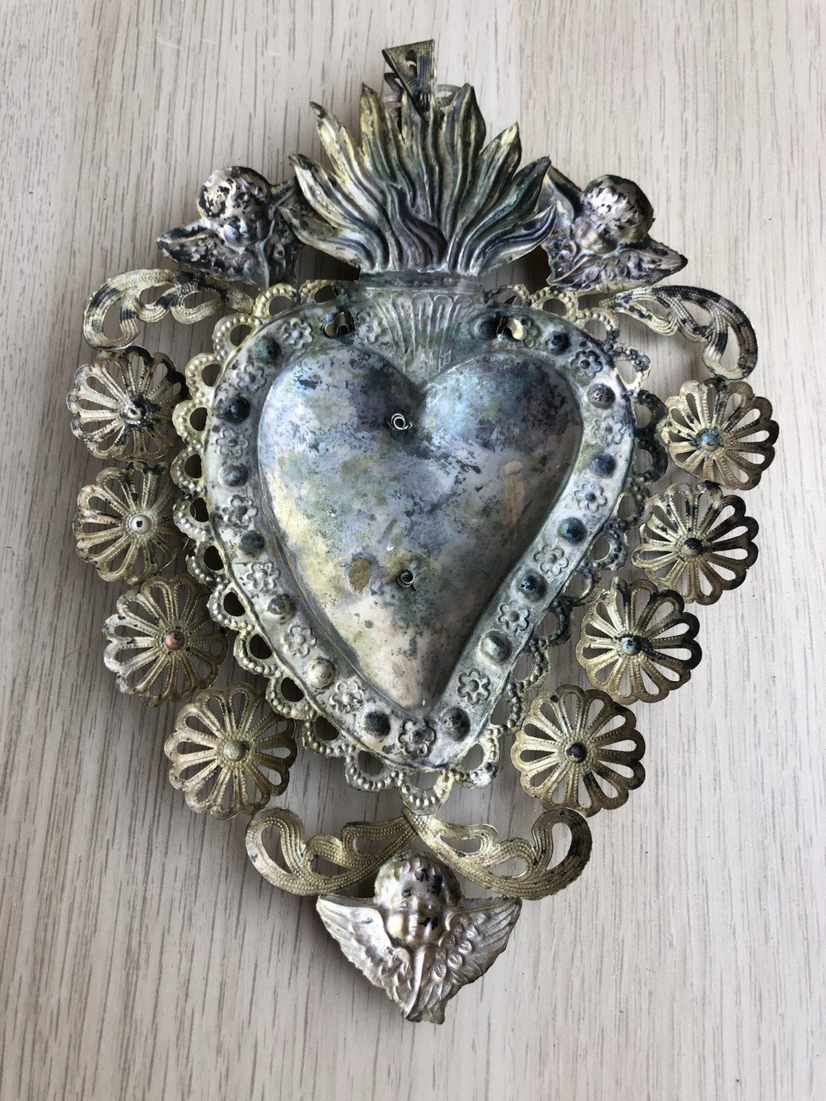 Ex Voto Cuore Sacro PGR In Metallo