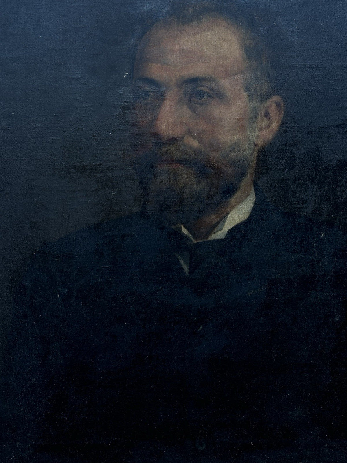 Quadro antico -Ritratto- dipinto a olio su tela