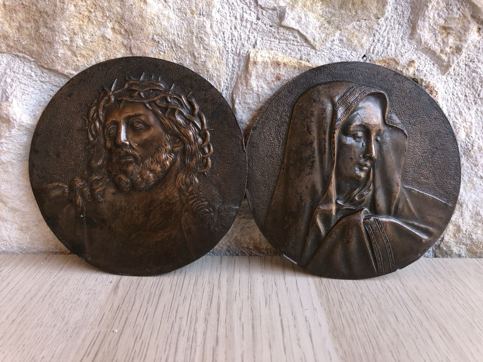 Quadri Placche Religiose In Bronzo