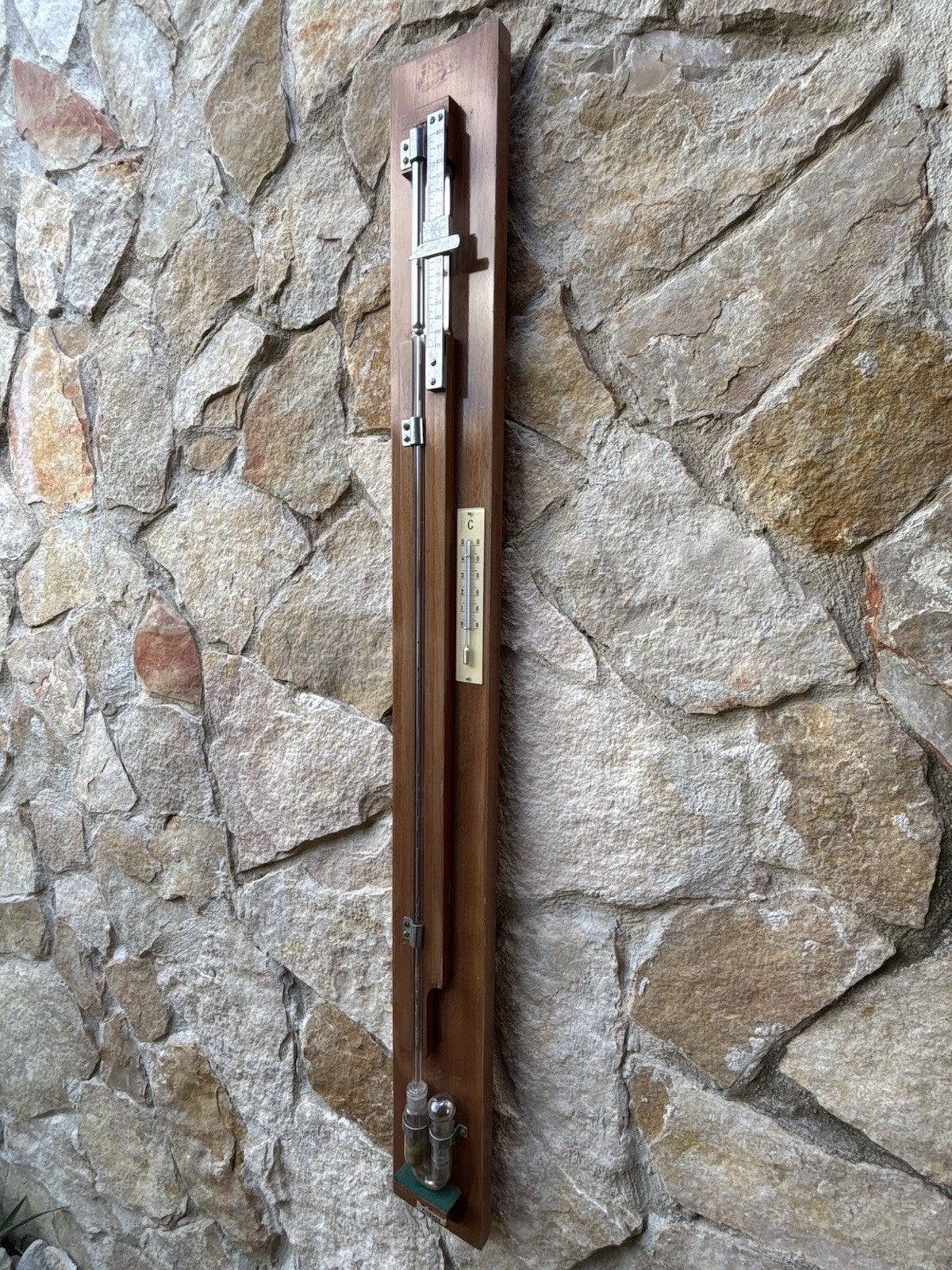 Barometer with antique thermometer -Officine Galileo Firenze--