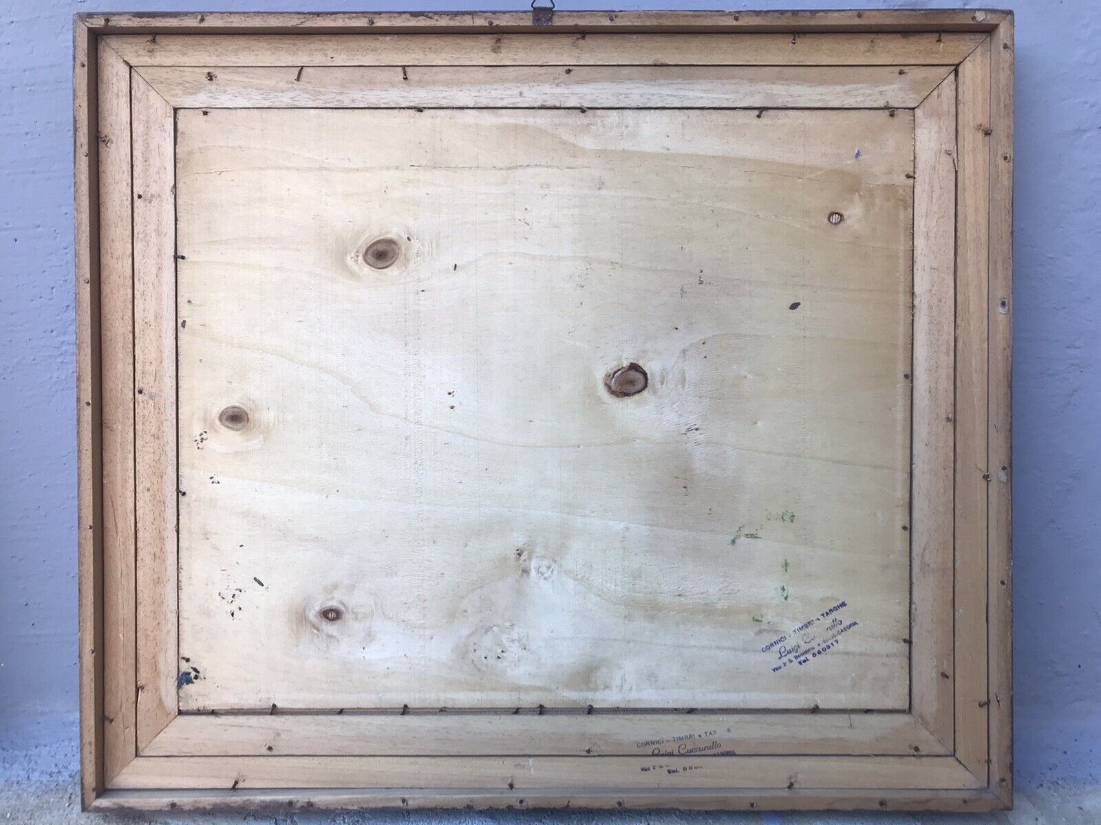 QUADRO VINTAGE -MARINA-DIPINTO A OLIO SU TAVOLETTA