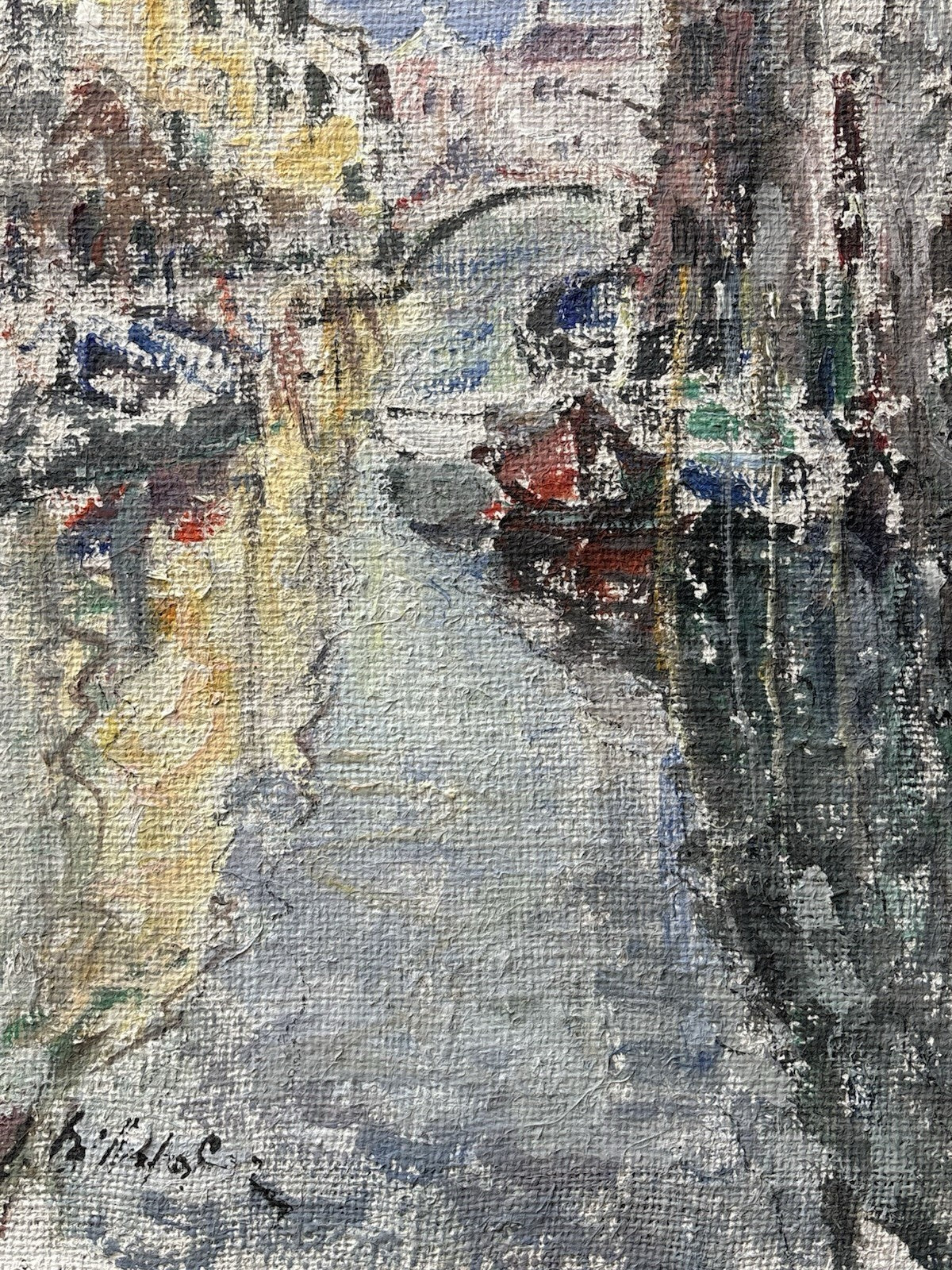 Quadro -Venezia- Edmondo Di Napoli dipinto a olio su tela