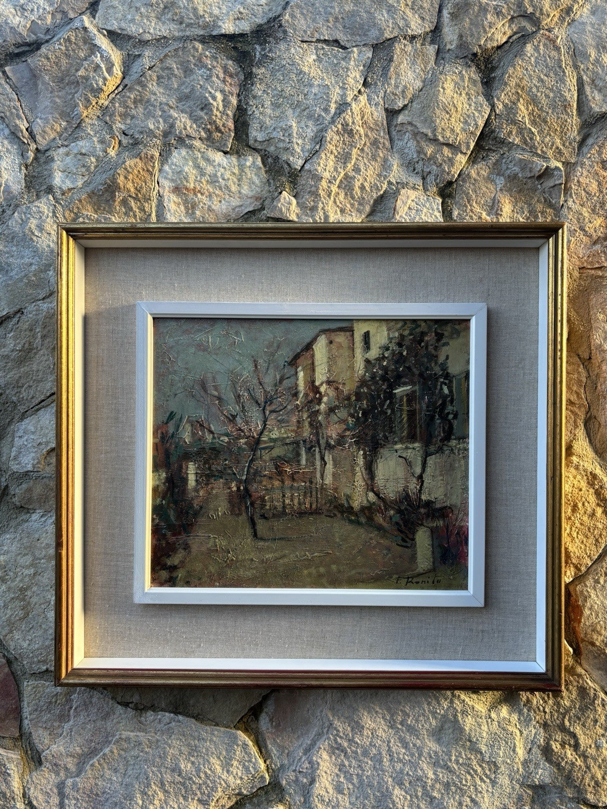 Quadro -Il Giardino Di Casa- dipinto a olio