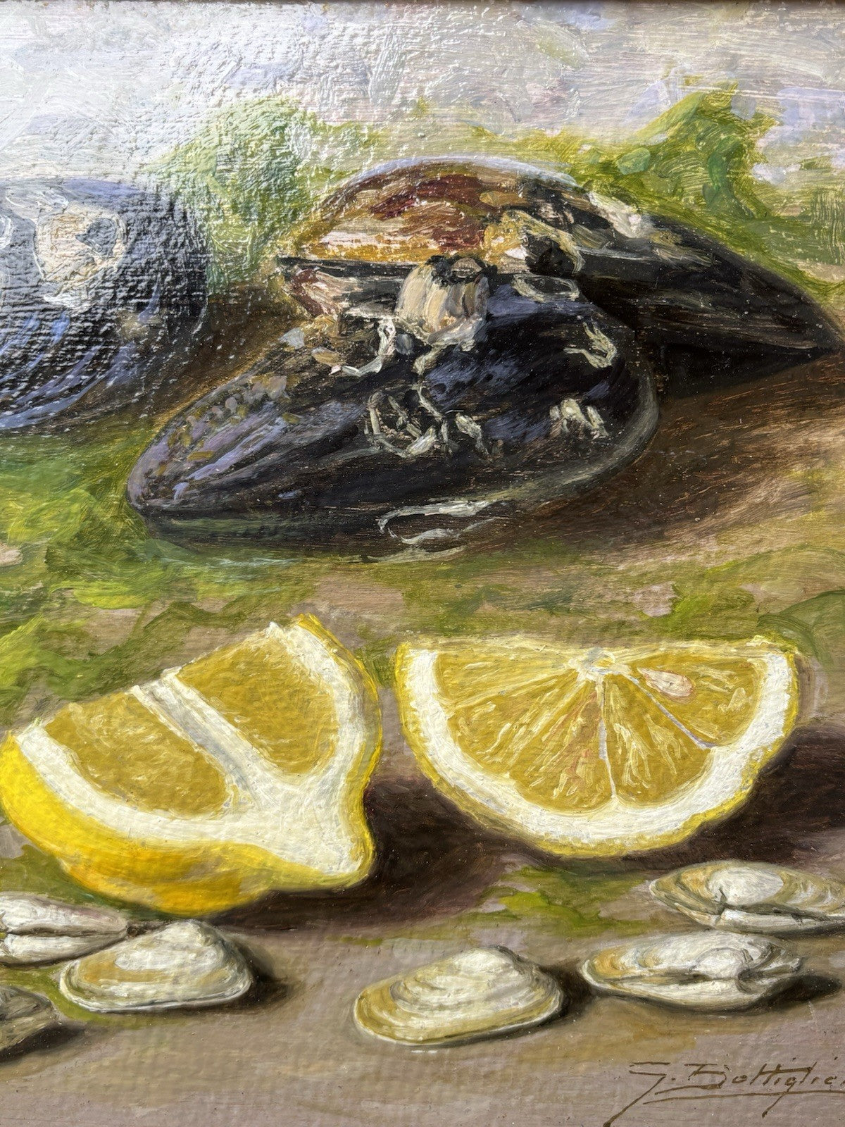 Quadro -Natura Morta- Gennaro Bottiglieri dipinto a olio