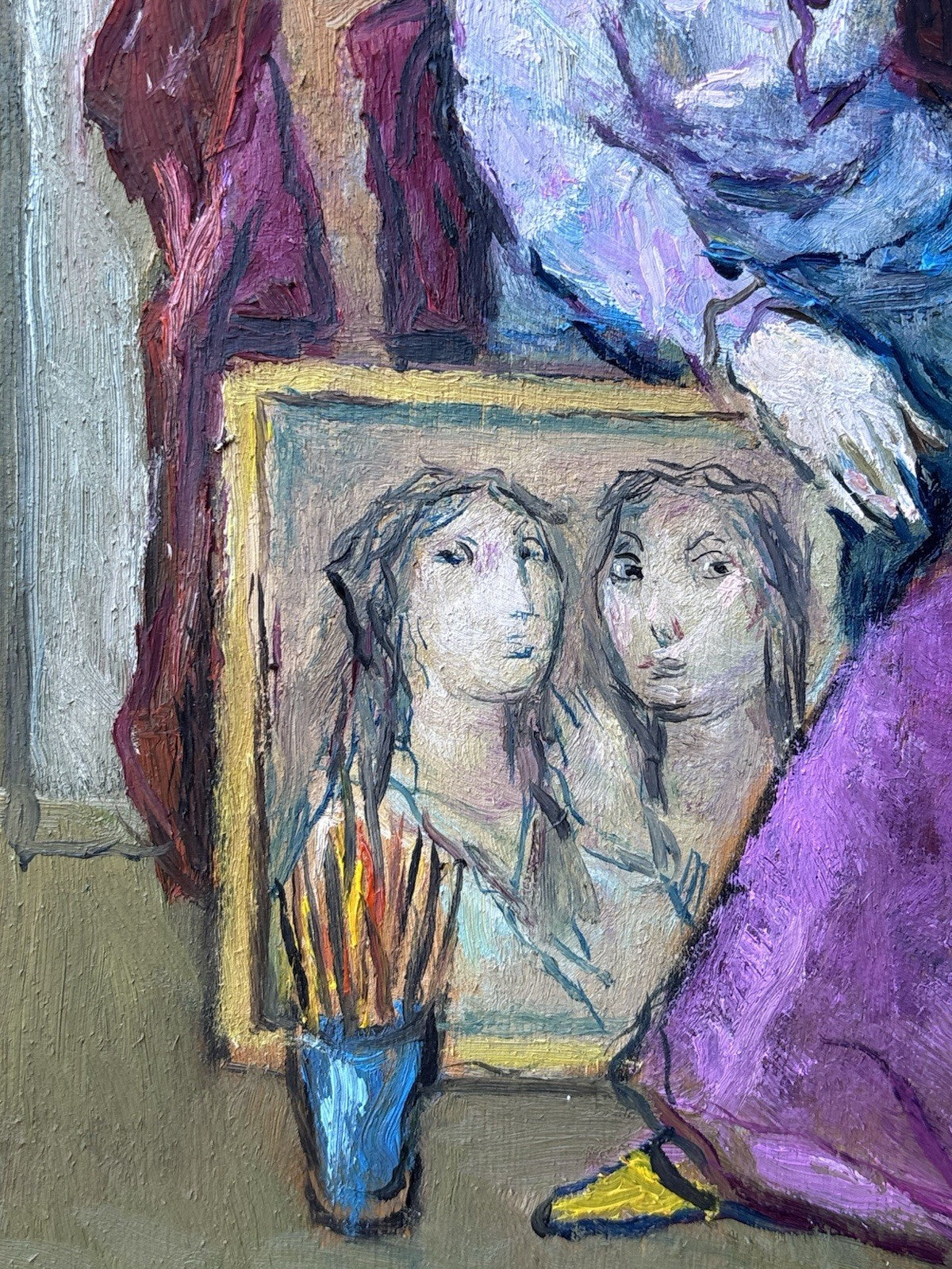 Quadro -Le Ragazze Dell’Artista- Giuseppe Ciavolino- dipinto a olio