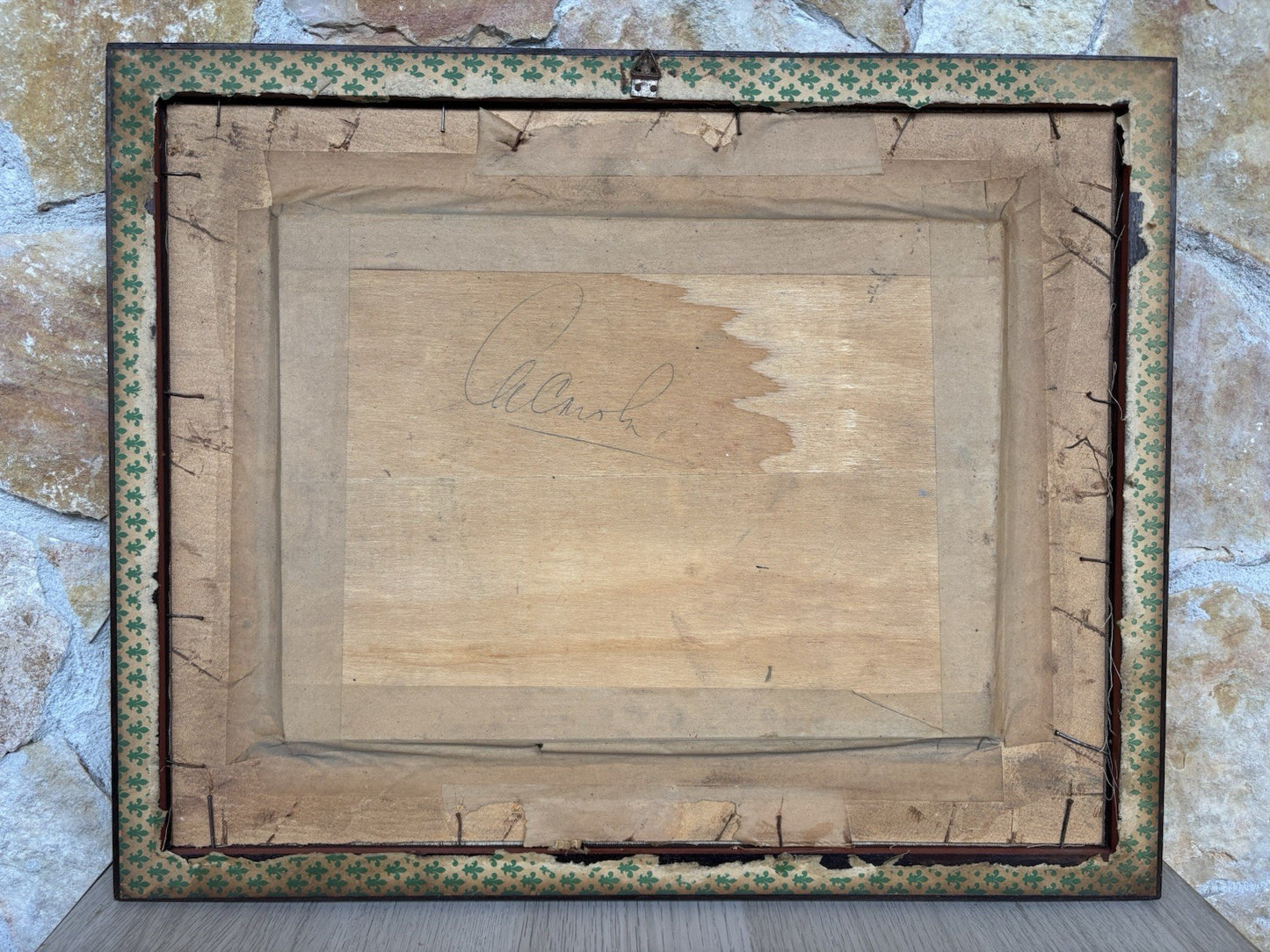 Quadro -Strada Di Paese- Vincenzo Canino dipinto a olio su tavoletta