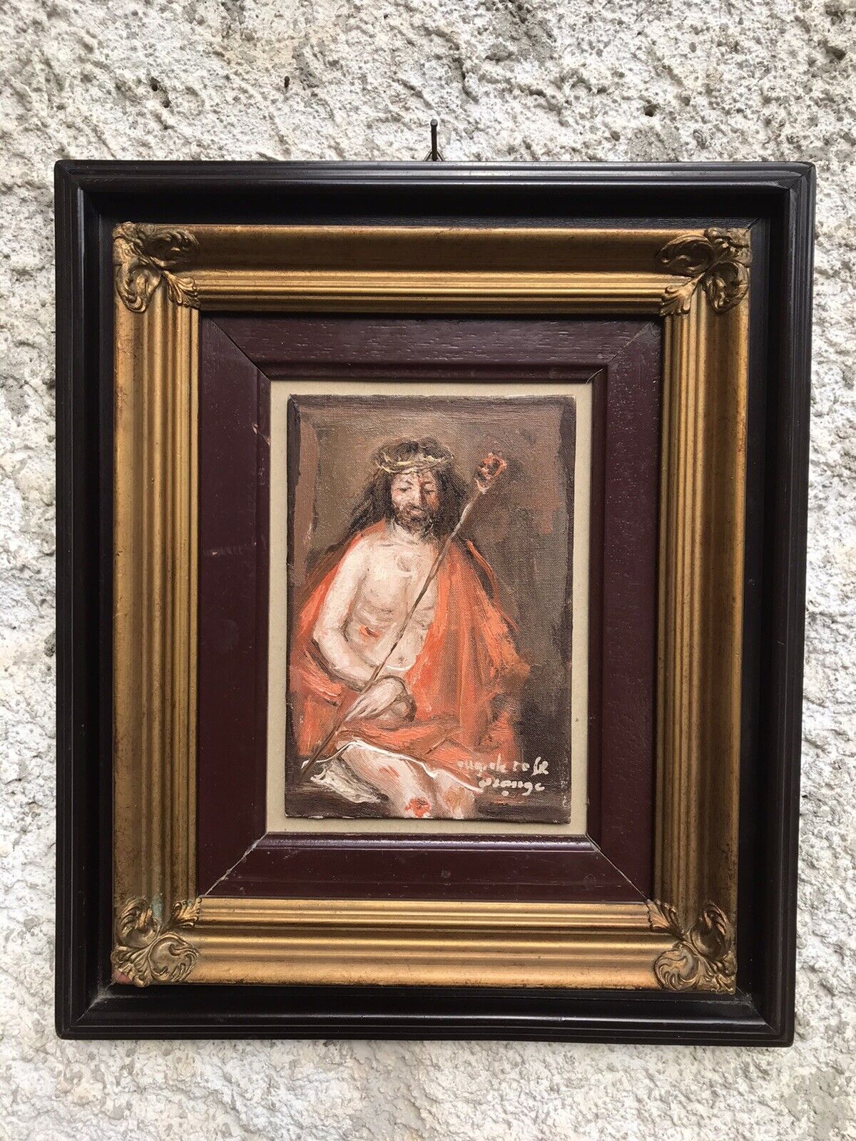 QUADRO VINTAGE -GESÙ- DIPINTO A OLIO