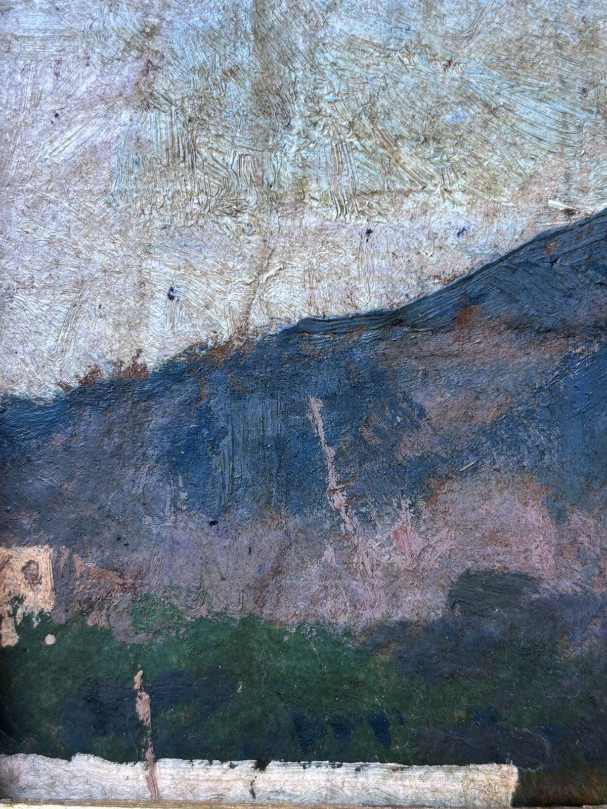 Quadro antico -Paesaggio- Edoardo Dalbono dipinto a olio