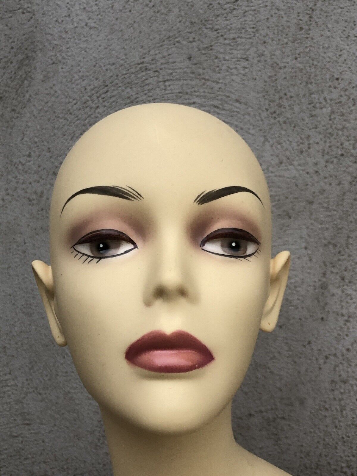 Busto femminile manichino decorativo in plastica anni 70/80