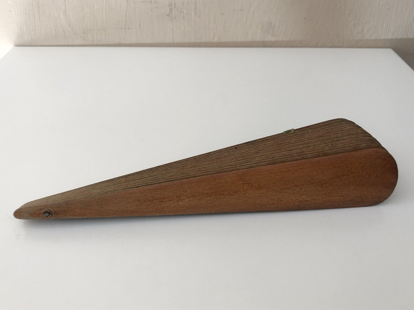 Ventaglio In Legno Dipinto A Olio Vintage