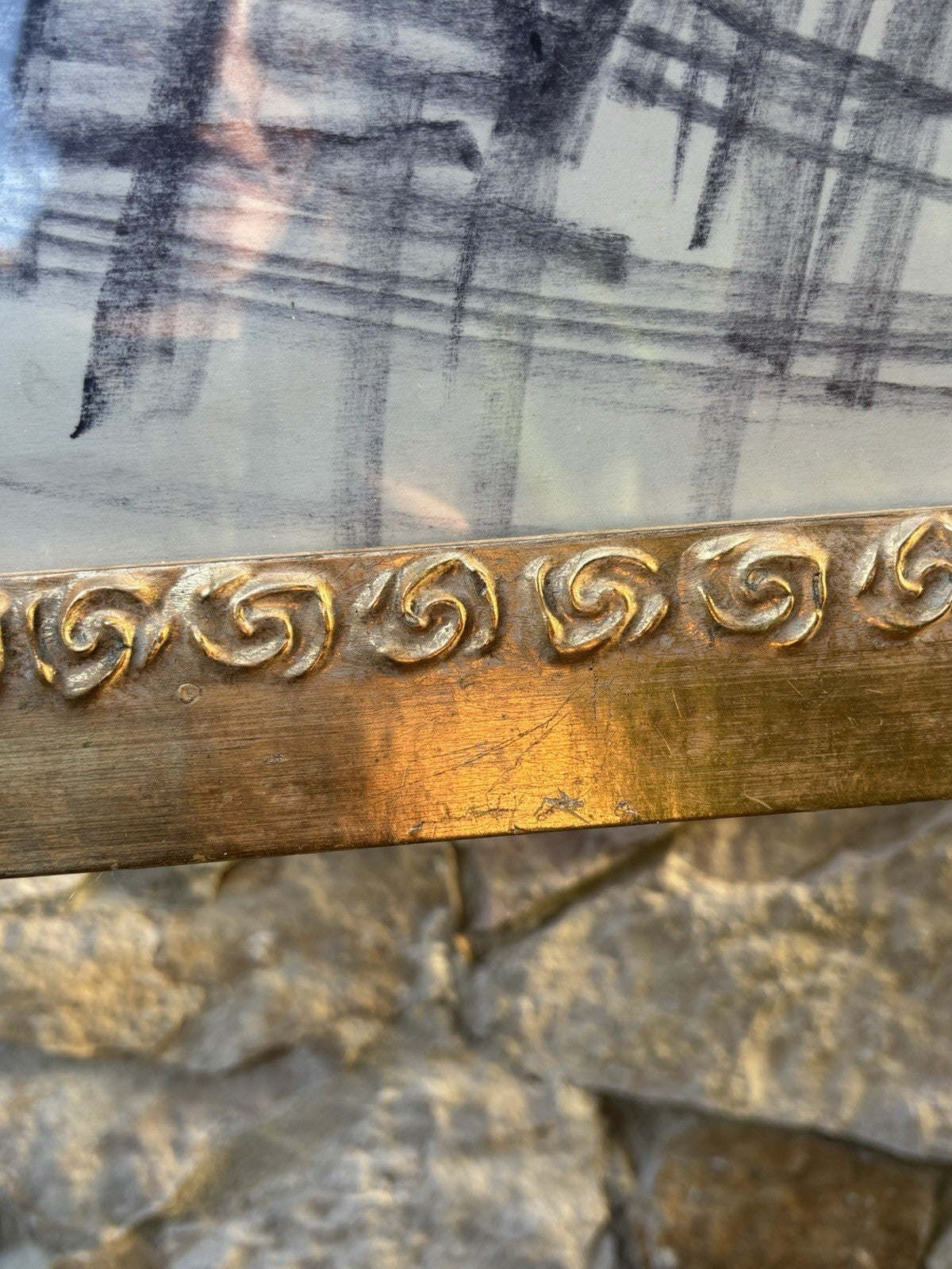 Quadro -Figura- Guido Casciaro tecnica mista su carta