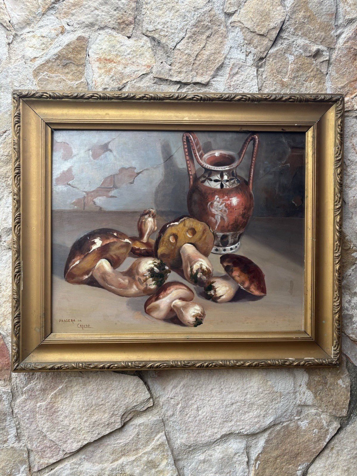 Quadro antico -Natura Morta- dipinto a olio su tavoletta