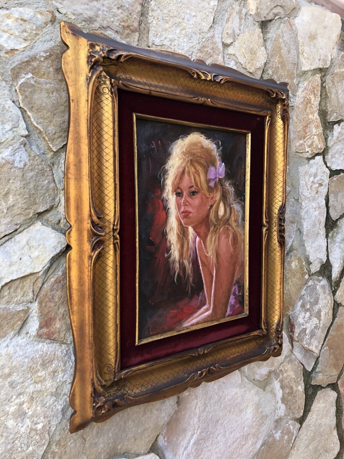 Quadro -Figura Di Donna- dipinto a olio su tela