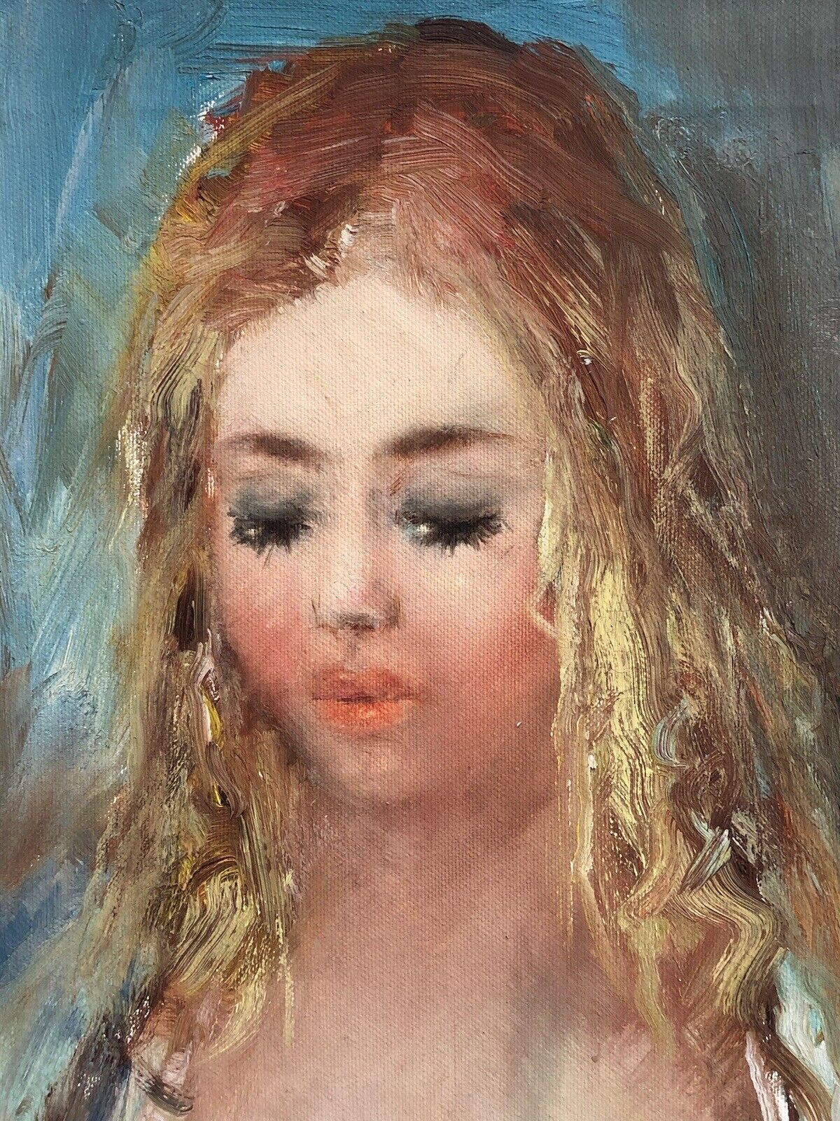 Quadro vintage -Nudo- dipinto a olio su tela Gino Tili 1920-2005