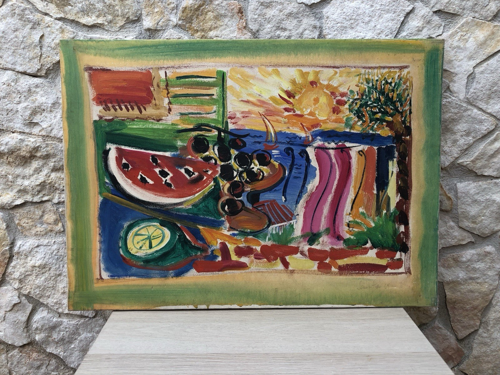 Quadro -Natura Morta- Alberto Sanvitale dipinto a olio su tela