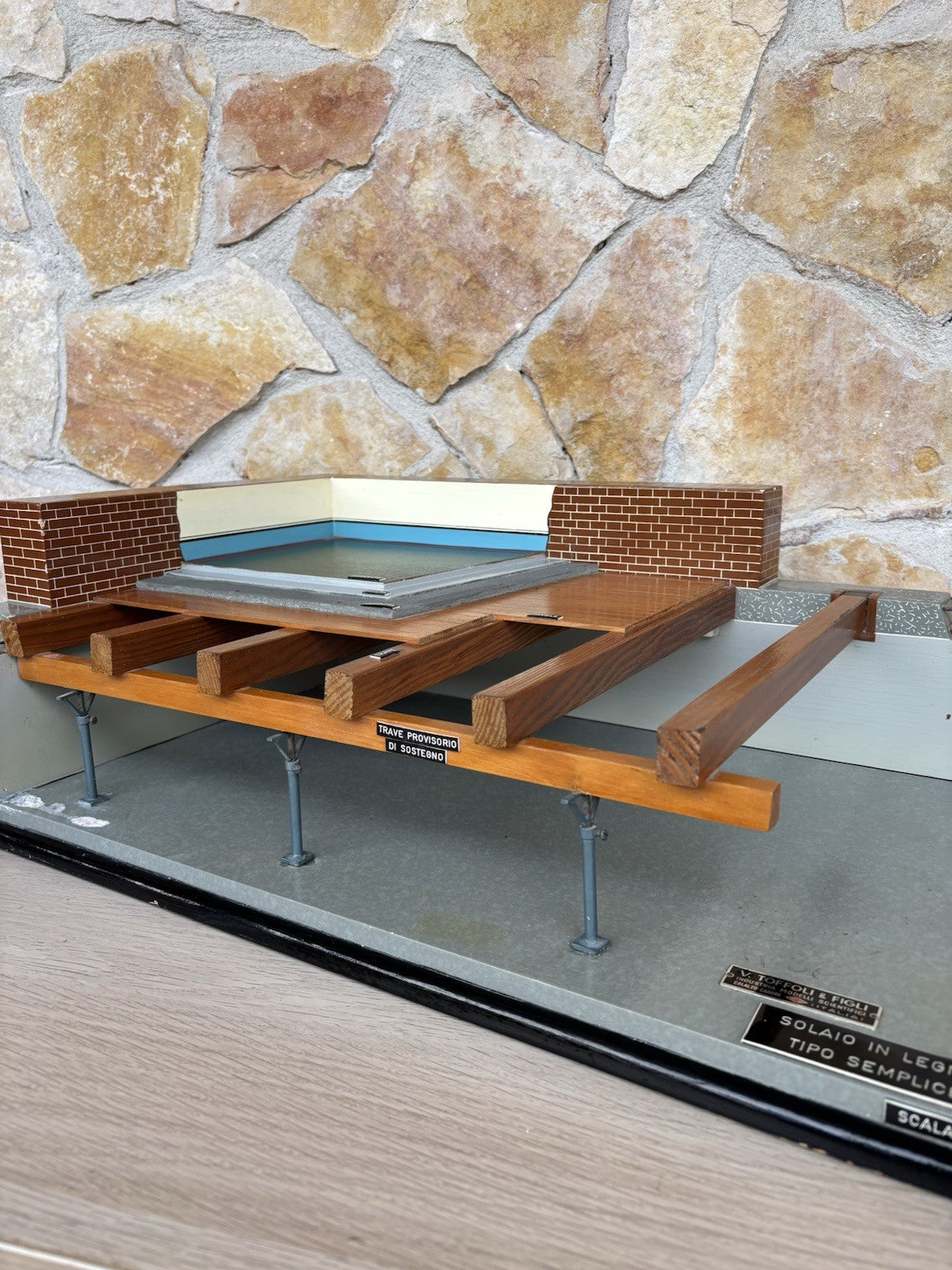 Modello Architettonico Didattico Vintage V.Toffoli E Figli