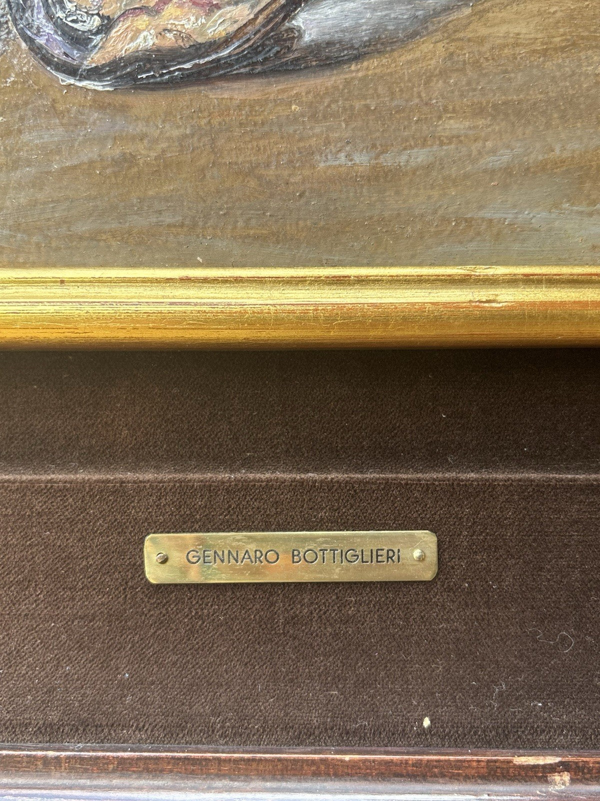 Quadro -Cozze- Gennaro Bottiglieri- dipinto a olio