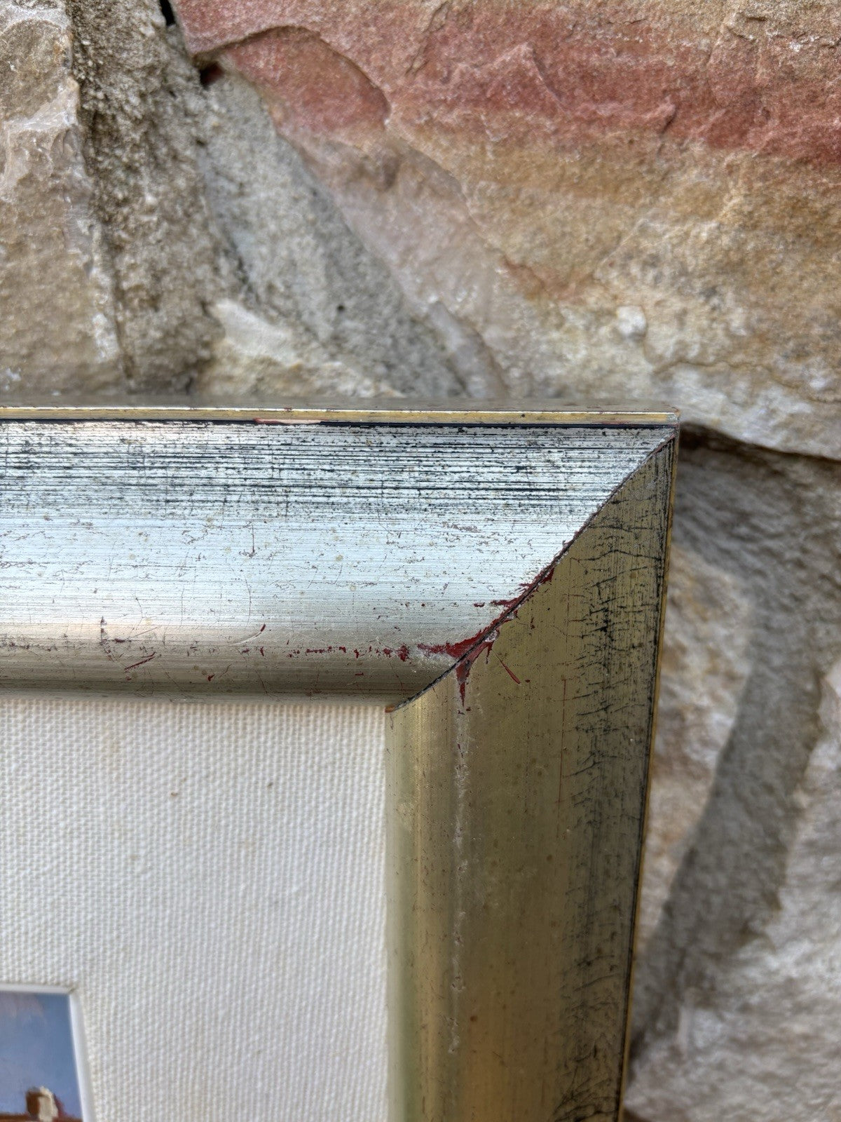 Quadro -Paesaggio Urbano- Renato Sassone Corsi dipinto a olio