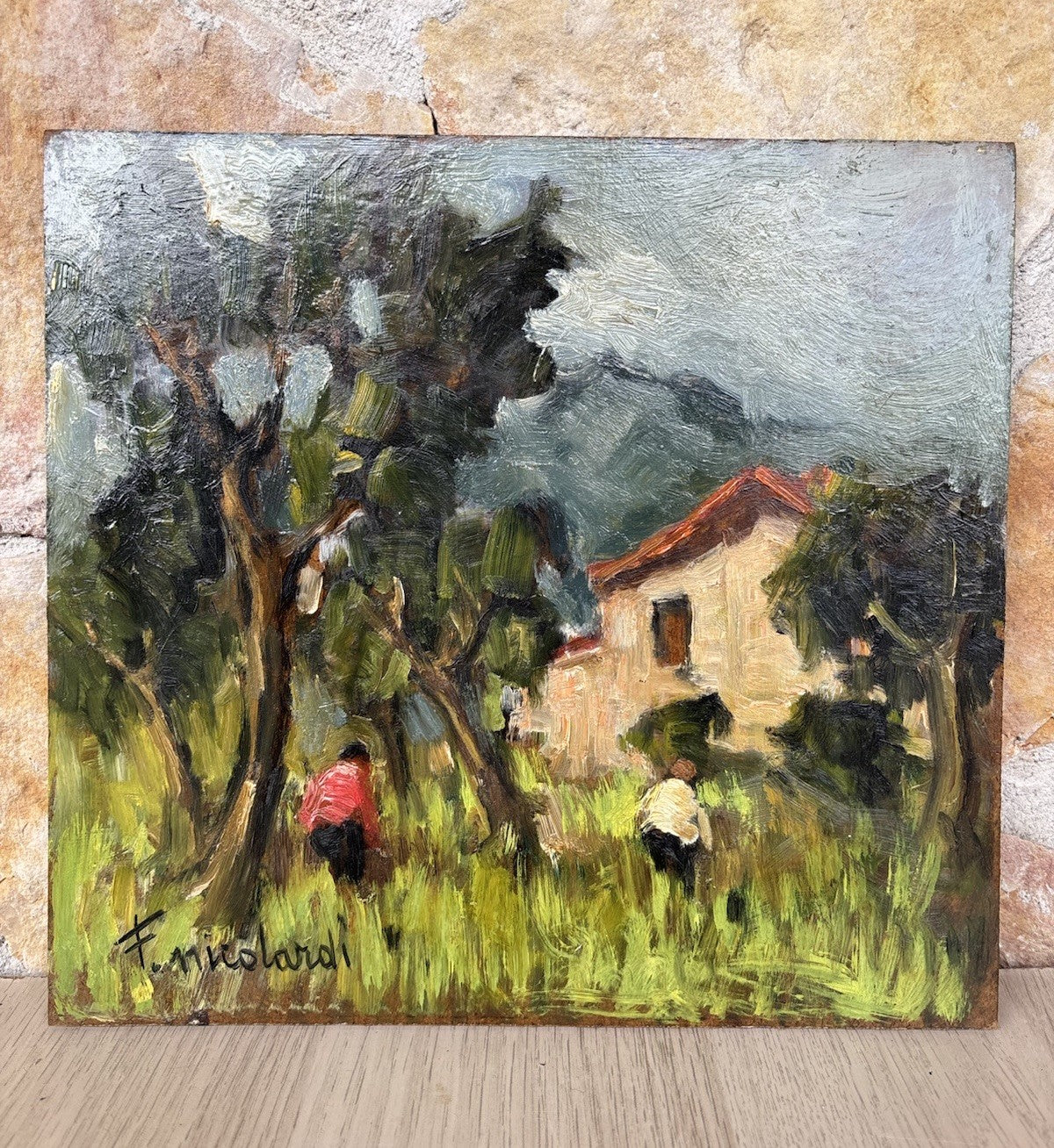 Quadro -Paesaggio- Francesco Nicolardi- dipinto a olio