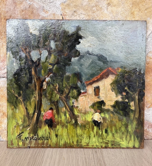Quadro -Paesaggio- Francesco Nicolardi- dipinto a olio