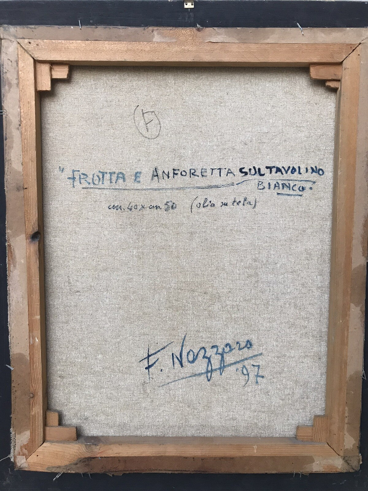 Quadro natura morta dipinto a olio su tela - Francesco Nazzaro