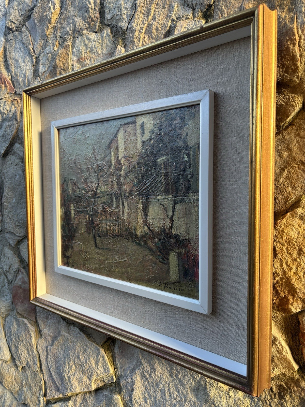 Quadro -Il Giardino Di Casa- dipinto a olio